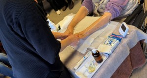 1月22日アロママッサージの様子☆